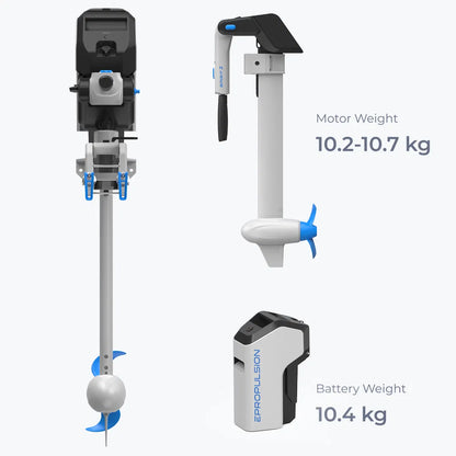NEW! ePropulsion SPIRIT 2.0 electric outboard with tiller control