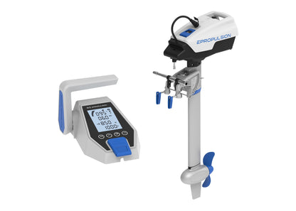 ePropulsion SPIRIT 1.0 EVO electric outboard with top-mount controller